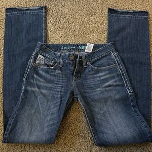 Cruel Girl Dark Blue Boot Cut Jeans